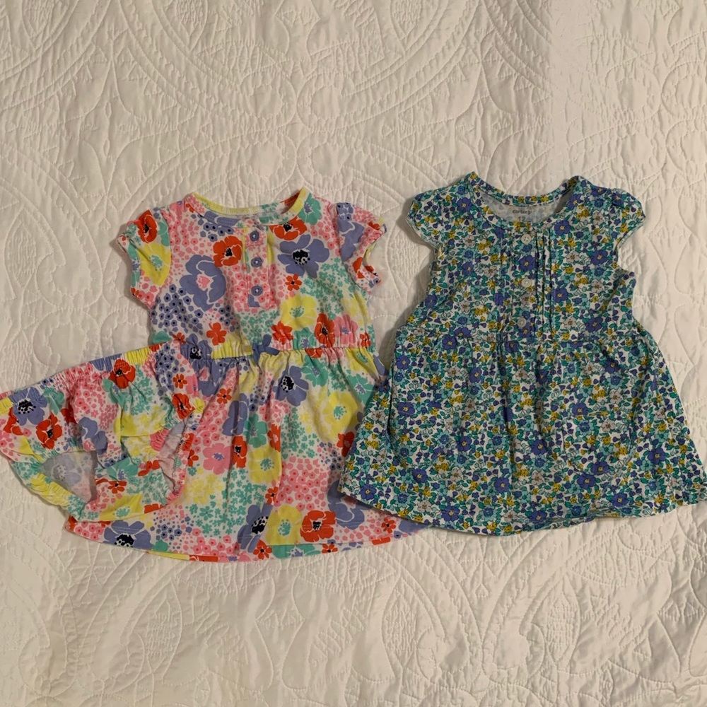 Carter’s 2 Dresses 9M & 12M